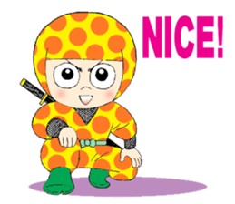 Polka dotninja sticker #332435