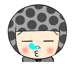 Polka dotninja sticker #332436