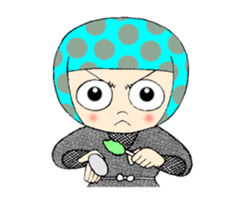 Polka dotninja sticker #332437