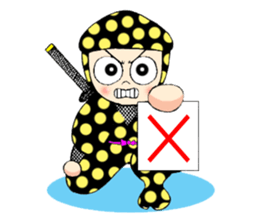 Polka dotninja sticker #332439