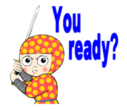 Polka dotninja sticker #332442