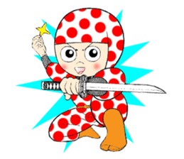 Polka dotninja sticker #332445