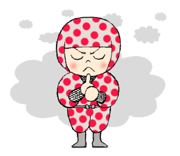 Polka dotninja sticker #332447