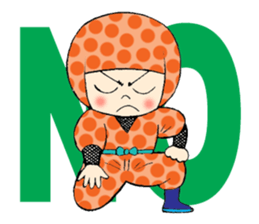 Polka dotninja sticker #332450