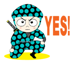 Polka dotninja sticker #332451