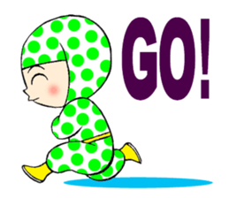 Polka dotninja sticker #332452