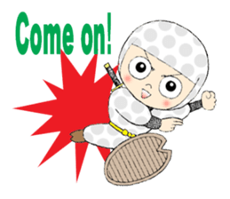 Polka dotninja sticker #332453