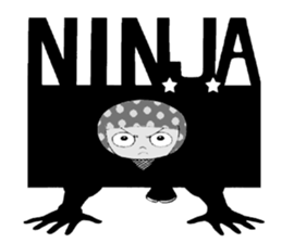 Polka dotninja sticker #332457