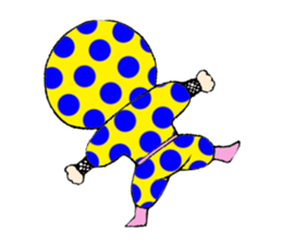Polka dotninja sticker #332458