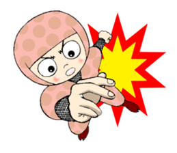 Polka dotninja sticker #332460