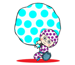 Polka dotninja sticker #332461
