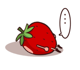 The feeling of a strawberry sticker #332649