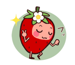 The feeling of a strawberry sticker #332653