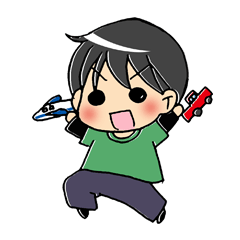 The kazumama family's child stamp