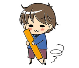 The kazumama family's child stamp sticker #333227