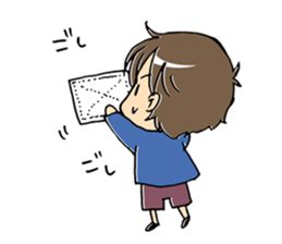The kazumama family's child stamp sticker #333228