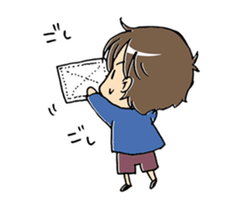 The kazumama family's child stamp sticker #333228