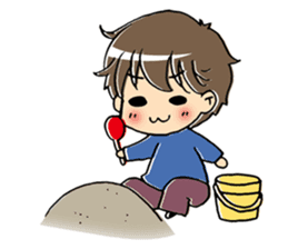 The kazumama family's child stamp sticker #333259