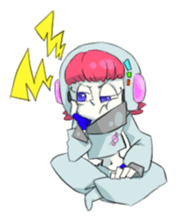 comic girl COSMO sticker #333708