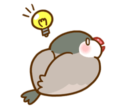 Chubby java sparrow sticker #335195