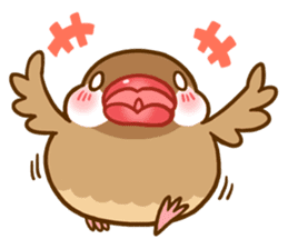 Chubby java sparrow sticker #335196