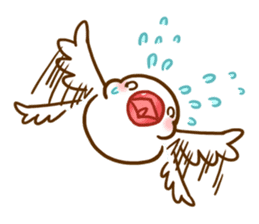 Chubby java sparrow sticker #335198