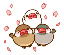 Chubby java sparrow sticker #335203
