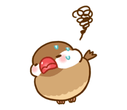 Chubby java sparrow sticker #335206