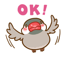 Chubby java sparrow sticker #335214