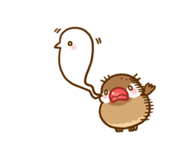 Chubby java sparrow sticker #335219
