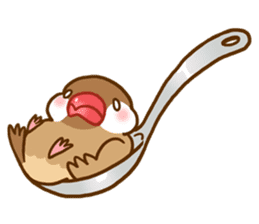 Chubby java sparrow sticker #335224