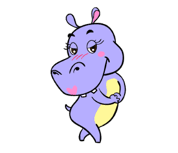 Tina : My naughty hippo sticker #335745