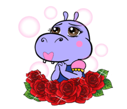 Tina : My naughty hippo sticker #335751