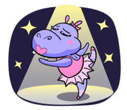 Tina : My naughty hippo sticker #335754