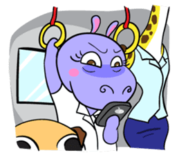 Tina : My naughty hippo sticker #335755