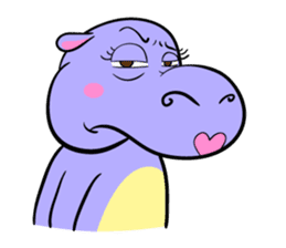 Tina : My naughty hippo sticker #335756