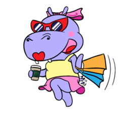 Tina : My naughty hippo sticker #335760