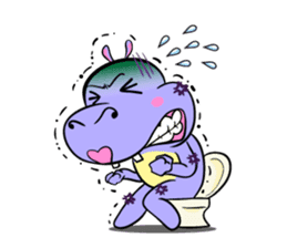 Tina : My naughty hippo sticker #335762