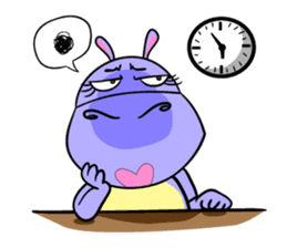 Tina : My naughty hippo sticker #335763