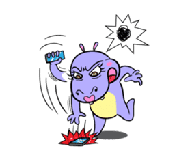 Tina : My naughty hippo sticker #335765
