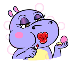 Tina : My naughty hippo sticker #335771