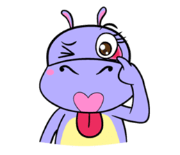 Tina : My naughty hippo sticker #335772