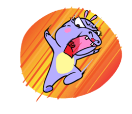 Tina : My naughty hippo sticker #335774