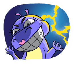 Tina : My naughty hippo sticker #335775