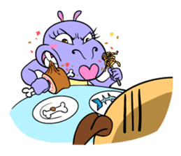 Tina : My naughty hippo sticker #335776