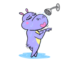 Tina : My naughty hippo sticker #335777