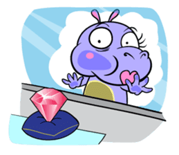 Tina : My naughty hippo sticker #335778