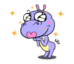Tina : My naughty hippo sticker #335781