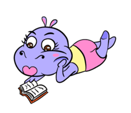 Tina : My naughty hippo sticker #335783