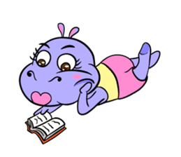 Tina : My naughty hippo sticker #335783